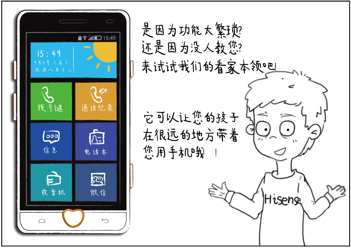 手绘说明书首曝光 图解海信“心连心”解决方案-手机产品专区-海信官方论坛